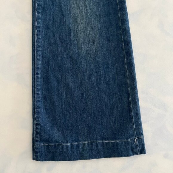 H&M Low Rise Flary Dark Wash Denim Jeans - Picture 4 of 8